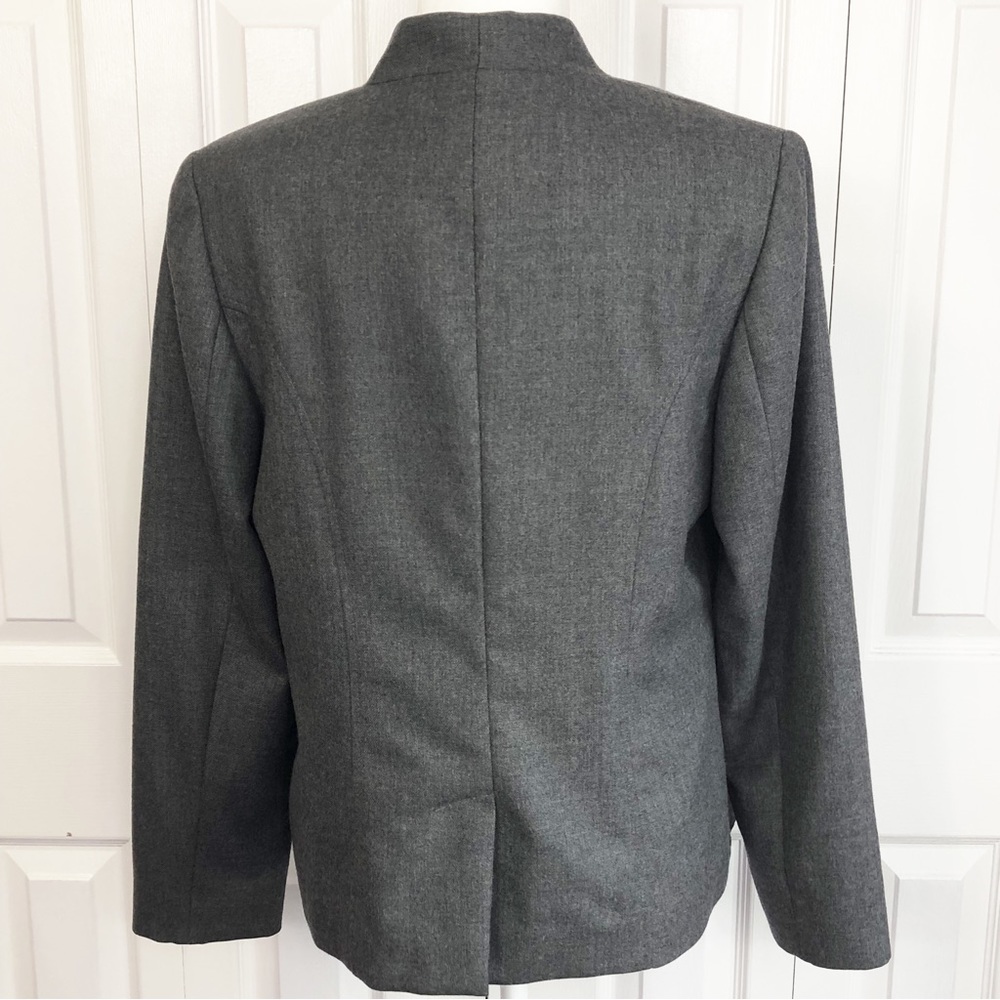 Pendleton Gray 100% Virgin Wool Collarless Three … - image 14